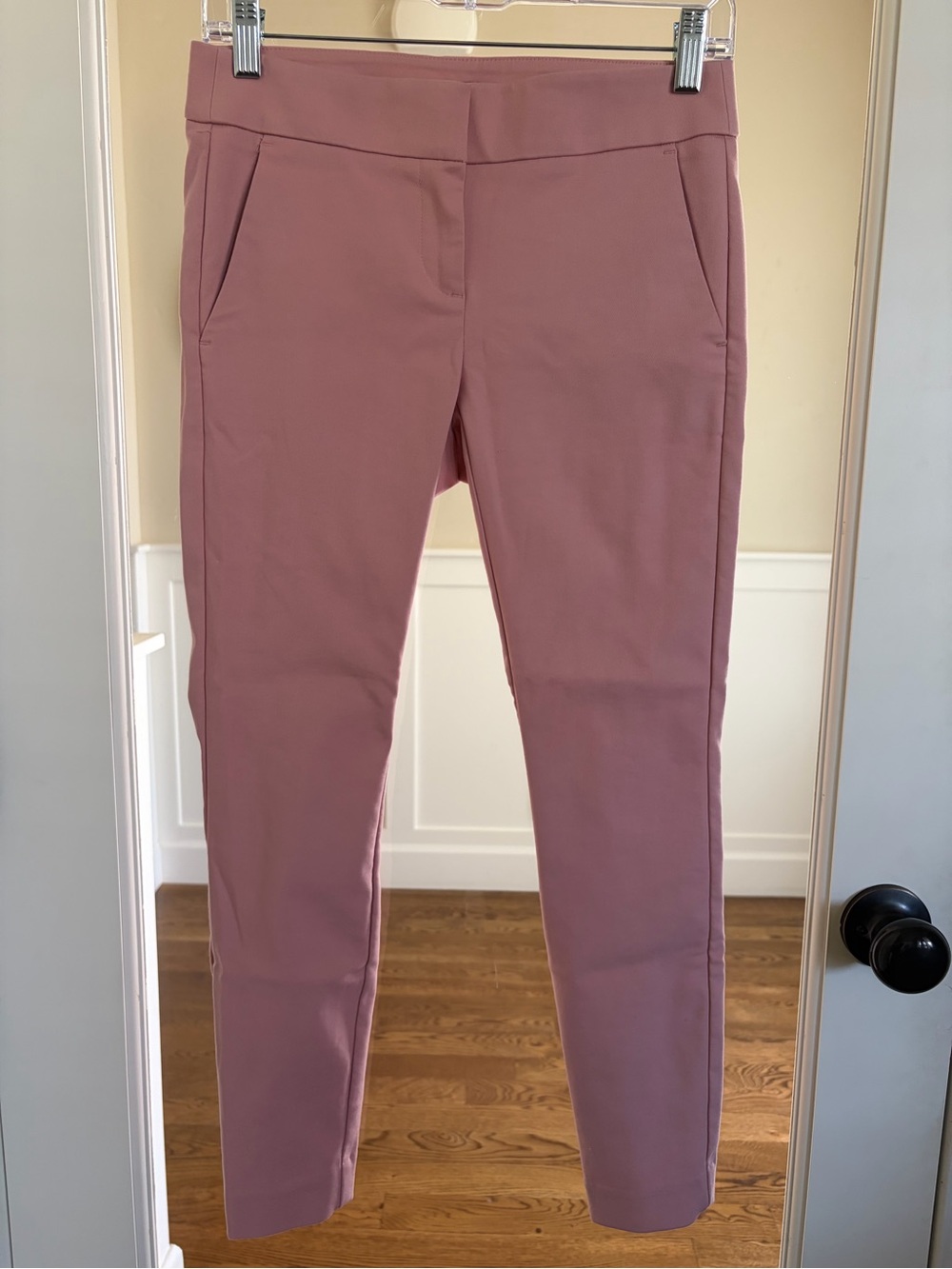 LOFT Ponte Skinny Pants in Rose Mauve